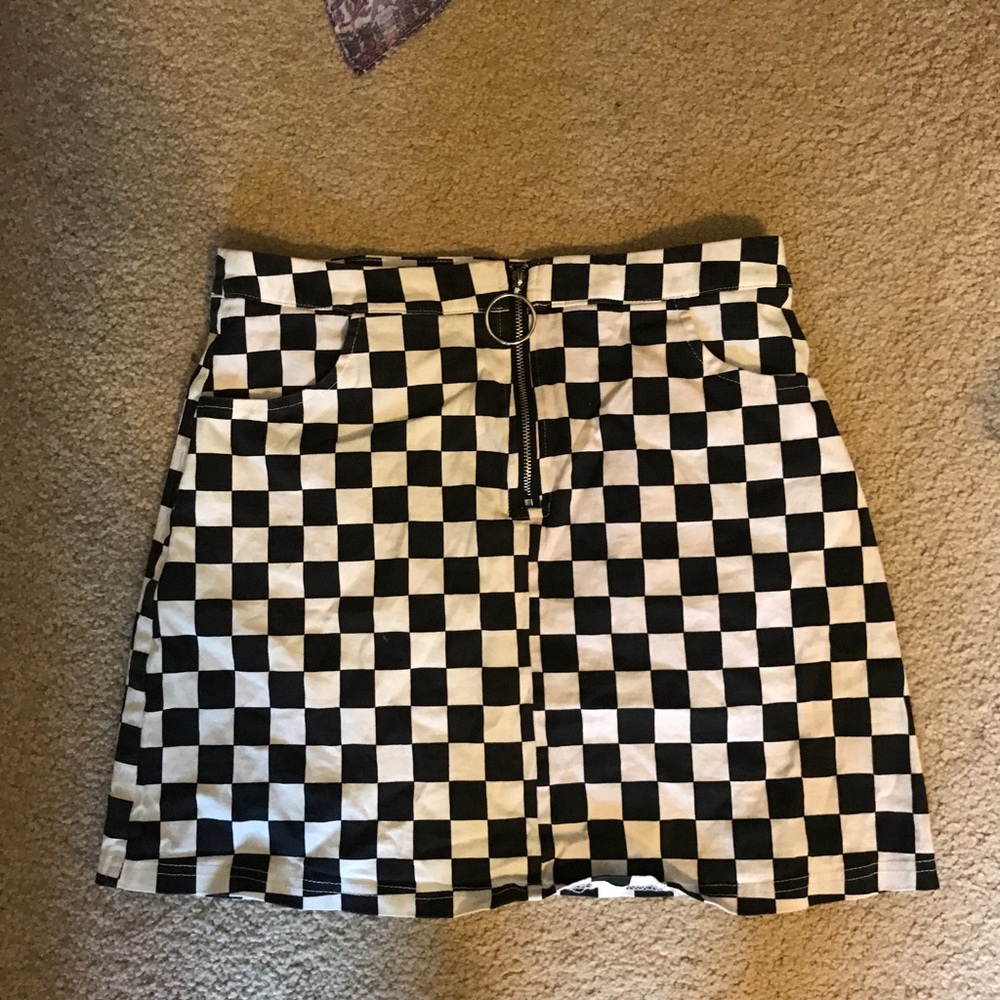 Checkered skirt